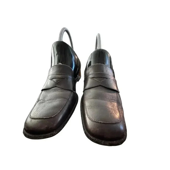 Salvatore Ferragamo Boutique Brown Slip On Leather Loafers Size 9B - Picture 7 of 7